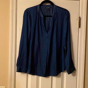 Nic + Zoë medium 100% polyester, navy blue